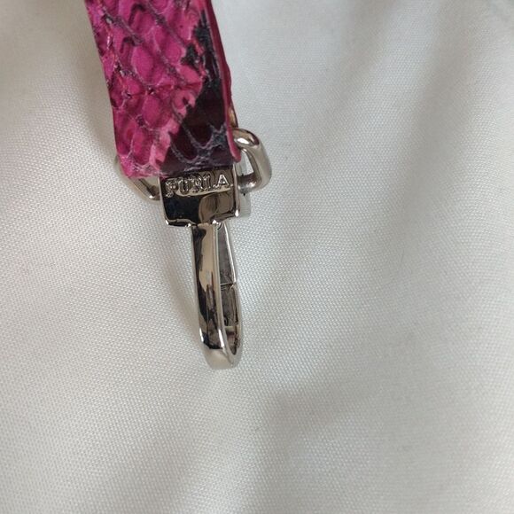 Furla Vintage  Small 💗Pink Snake Skin Purse - Picture 13 of 15